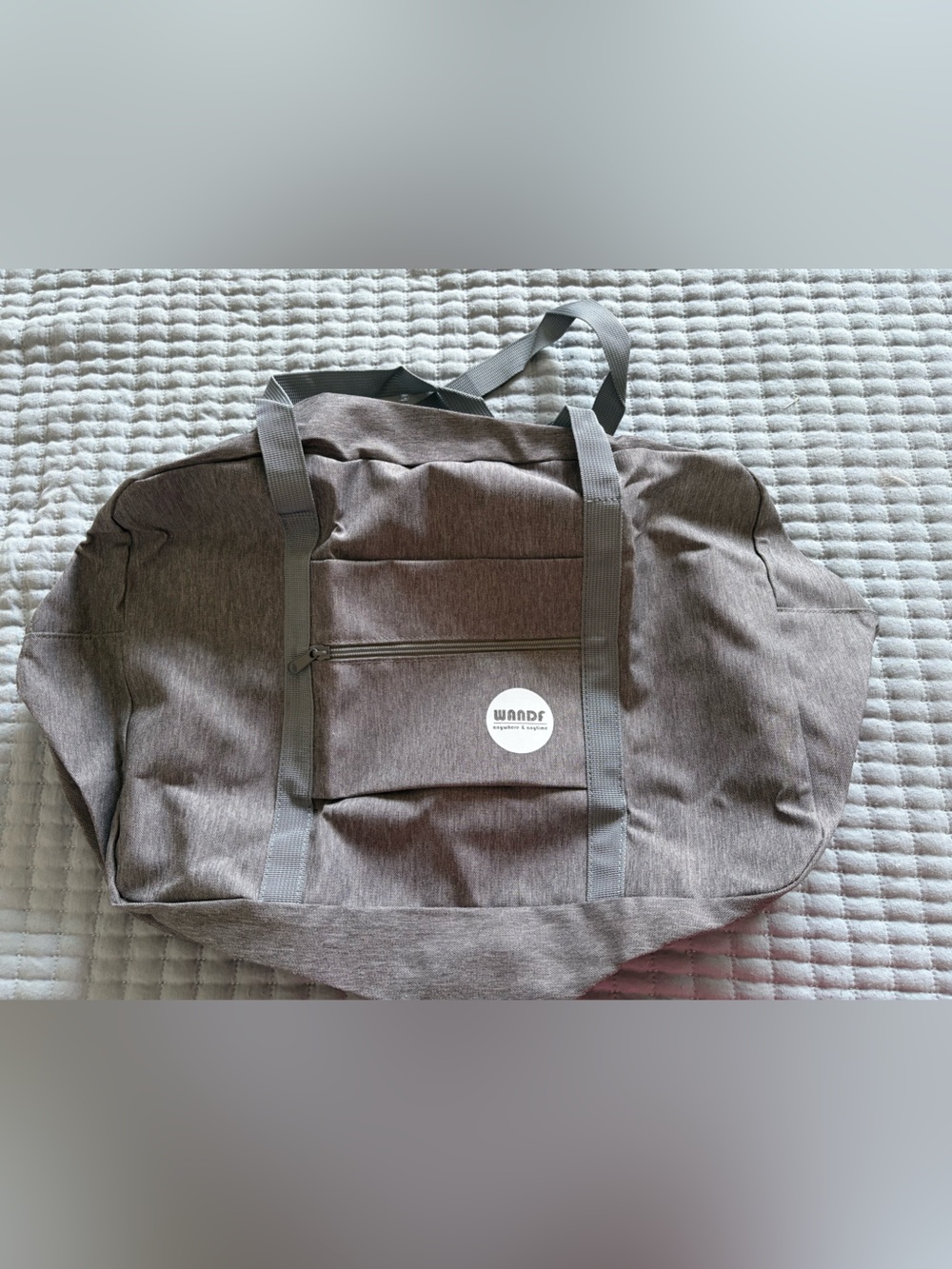 WANDF Lightweight Duffel Bag in Gray Carry-on Bag New